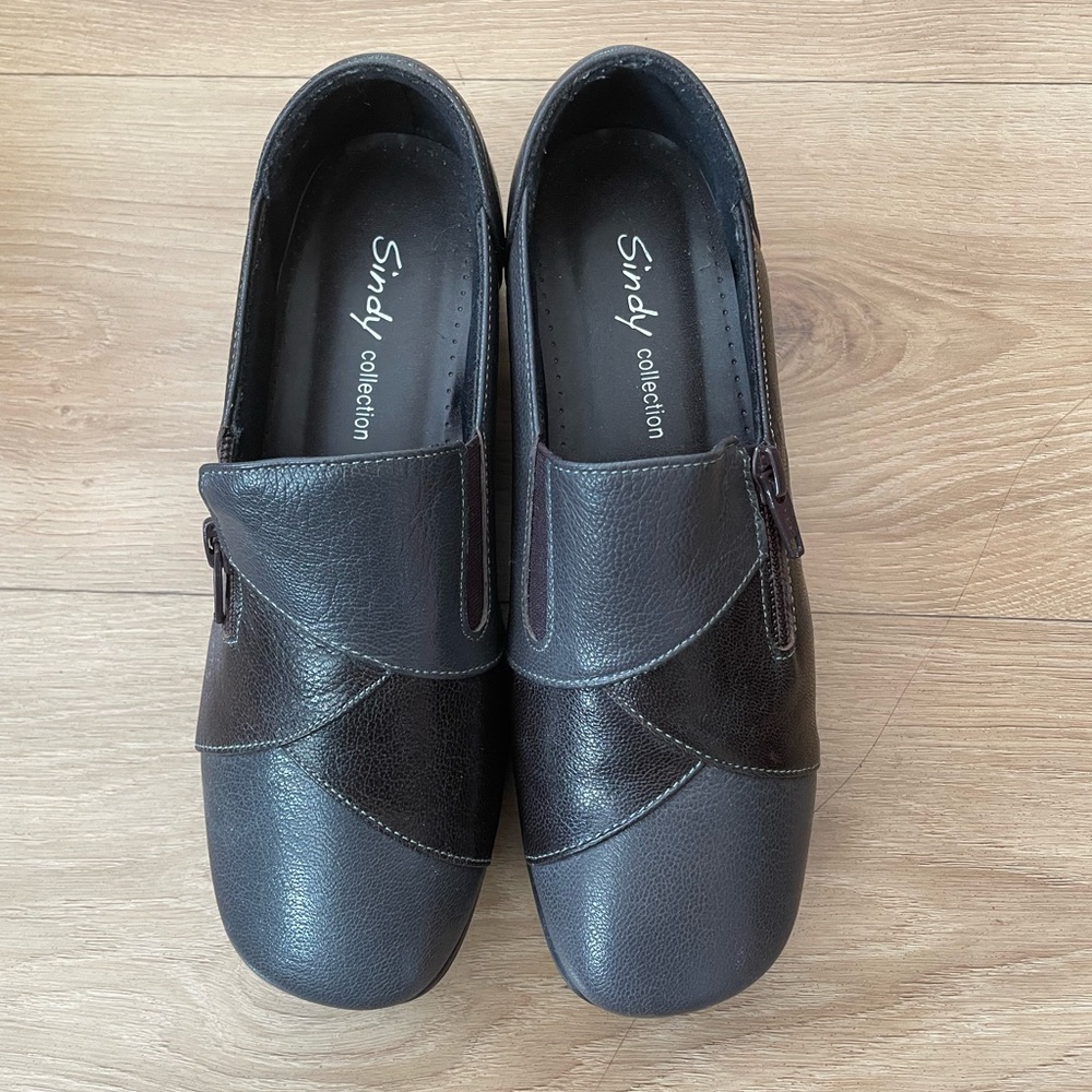 Slip on women shoes black 6